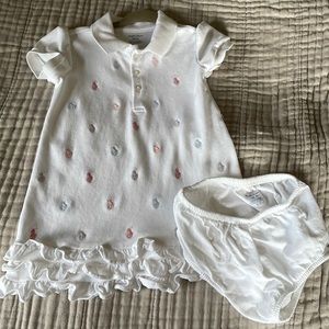 NWOT white polo dress